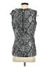 Milano 100% Polyester Silver Sleeveless Blouse Size S - photo 2