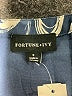 Fortune + Ivy 100% Polyester Blue Sleeveless Blouse Size S - photo 7