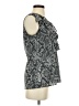 Milano 100% Polyester Silver Sleeveless Blouse Size S - photo 4
