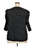 Moa Moa Polka Dots Black 3/4 Sleeve Blouse Size 2X - photo 2