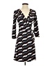 Ann Taylor 100% Polyester Print Blue Casual Dress Size 0 - photo 1