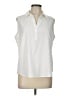 Modern Works Ivory Sleeveless Blouse Size L - photo 1