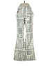 GOGO Graphic Silver Casual Pants Size 3 - photo 1