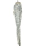 GOGO Graphic Silver Casual Pants Size 3 - photo 5