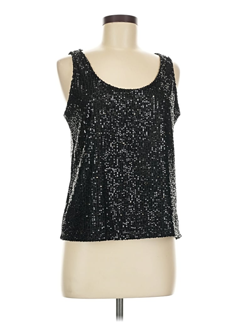 Pre-owned Express Sleeveless Blouse In Black