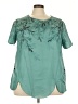 Unbranded Teal Short Sleeve Blouse Size 4X - photo 1