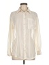 Moa Moa Stripes Ivory Long Sleeve Blouse Size M - photo 1