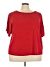 Roz & Ali Red Short Sleeve Top Size 3X - photo 1