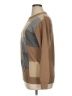 Oscar De La Renta Color Block Brown Tan Pullover Sweater Size XL - photo 5