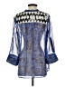 Rieley Blue 3/4 Sleeve Blouse Size S - photo 2
