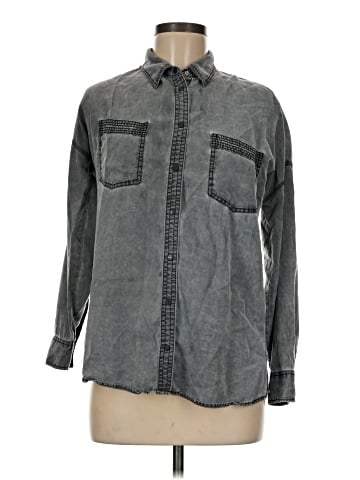 Express Long Sleeve Button-Down Shirt (view 1)