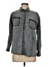 Express 100% Lyocell Gray Long Sleeve Button-Down Shirt Size M (estimated) - photo 1