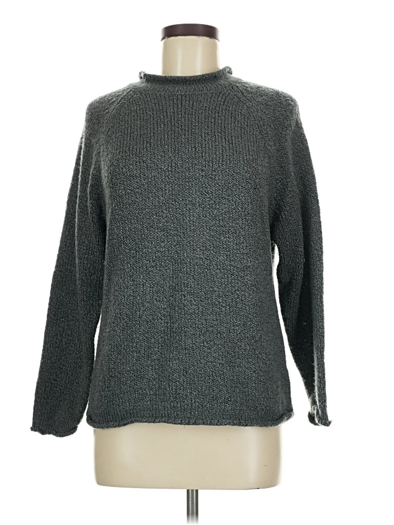 Pre-owned Carolyn Taylor Turtleneck Sweater In Gray