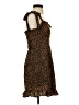 Shein 100% Polyester Animal Print Brown Cocktail Dress Size XS - photo 4