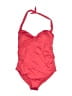 Pez D'Or Solid Red One Piece Swimsuit Size XL - photo 1