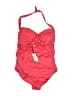 Pez D'Or Solid Red One Piece Swimsuit Size XL - photo 2