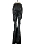 Shein 100% Polyurethane Metallic Black Casual Pants Size M - photo 2