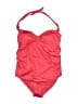 Pez D'Or Solid Red One Piece Swimsuit Size XL - photo 1