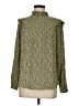 Assorted Brands 100% Viscose Polka Dots Gold Long Sleeve Blouse Size M - photo 1