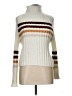 rue21 Stripes Ivory Turtleneck Sweater Size L - photo 1