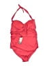 Pez D'Or Solid Red One Piece Swimsuit Size XL - photo 2