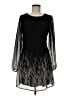 SM Wardrobe 100% Polyester Graphic Black Cocktail Dress Size M - photo 1