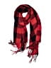 Unbranded Plaid Red Scarf One size - photo 1