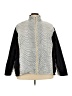 Just My Size 100% Nylon Chevron-herringbone Gray Track Jacket Size 22W/24W - photo 1