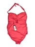 Pez D'Or Solid Red One Piece Swimsuit Size L - photo 2