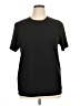 Unbranded Solid Black Short Sleeve T-Shirt Size XL - photo 1