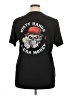 Unbranded Solid Black Short Sleeve T-Shirt Size XL - photo 2