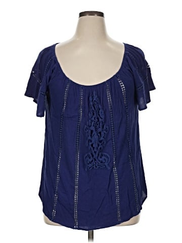 Love on a Hanger Short Sleeve Blouse (view 1)