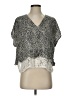 Yak n Yeti Silver Short Sleeve Blouse Size S - photo 1