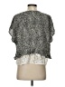 Yak n Yeti Silver Short Sleeve Blouse Size S - photo 2
