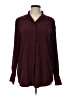 Nine West 100% Polyester Burgundy Long Sleeve Blouse Size L - photo 1
