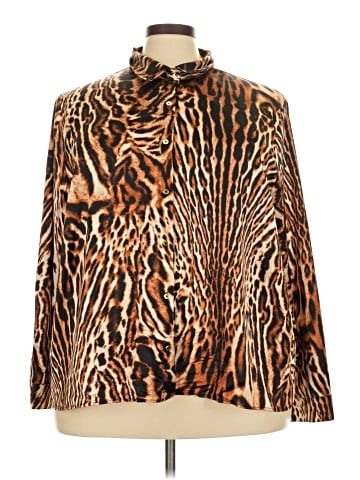 Bold Elements Long Sleeve Blouse (view 1)
