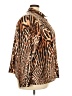 Bold Elements 100% Polyester Animal Print Brown Long Sleeve Blouse Size 3X - photo 4