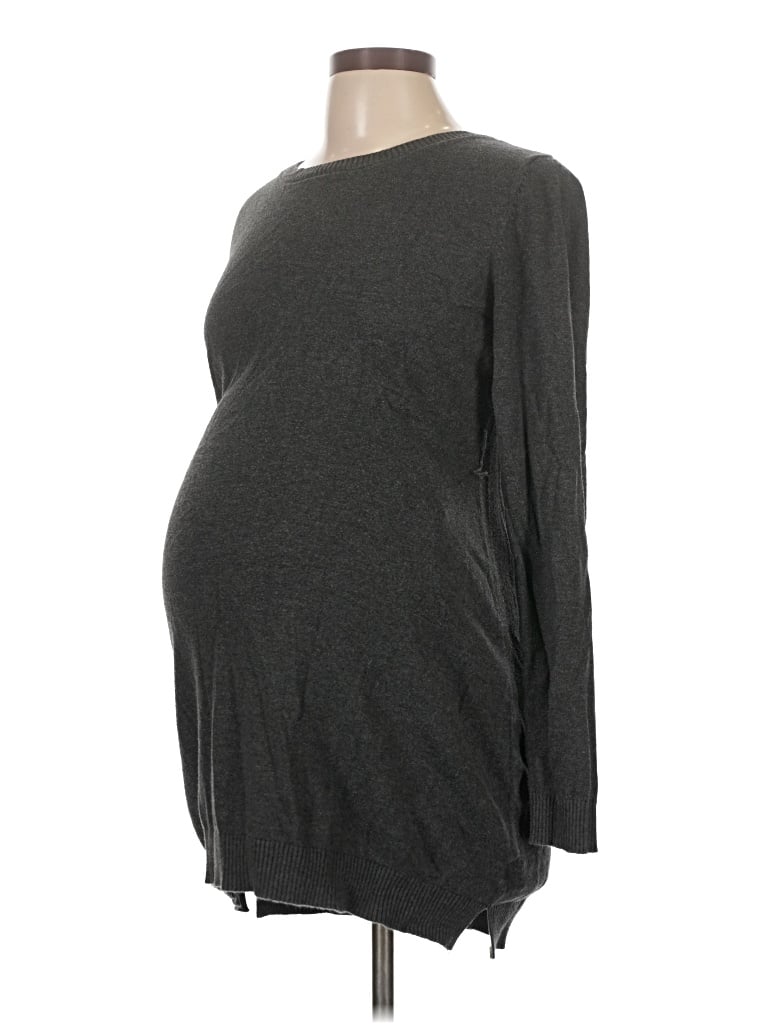 Pre-owned Liz Lange Maternity For Target Pullover Sweater In Gray