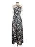 CAbi Paisley Blue Gray Cocktail Dress Size 2 - photo 1
