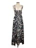 CAbi Paisley Blue Gray Cocktail Dress Size 2 - photo 2