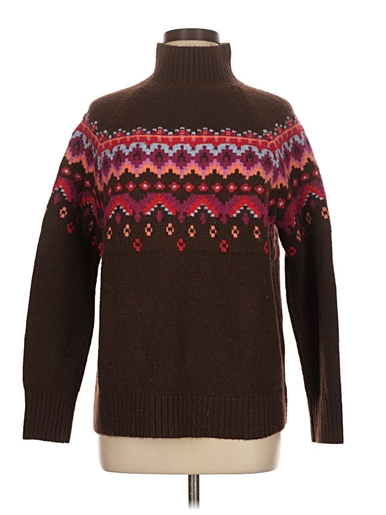 Pre-owned Lou & Grey Turtleneck Sweater In Brown