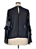 Cloud Chaser Black Blue Long Sleeve Blouse Size XL - photo 2