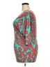 Cezanne Teal Short Sleeve Top Size 3X - photo 5