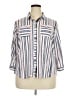 Eden & Olivia 100% Polyester Ivory 3/4 Sleeve Henley Size 3X - photo 1