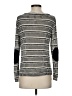 Dina Be Chevron-herringbone Silver Pullover Sweater Size S - photo 2