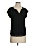Papermoon 100% Polyester Black Short Sleeve Blouse Size XS - photo 1