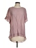 Coco + Carmen Pink Short Sleeve Blouse Size S - photo 1