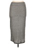 Monrow Solid Gray Casual Skirt Size L - photo 1