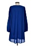 Mittoshop 100% Polyester Solid Blue Casual Dress Size S - photo 2