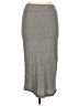 Monrow Solid Gray Casual Skirt Size L - photo 2